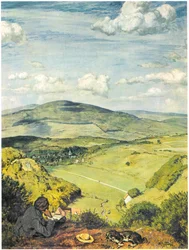 Vue sur une vallée du Taunus / Paysage du Taunus